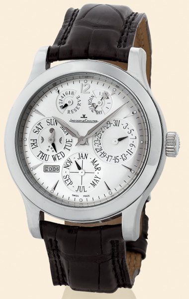 Master Control - Antoine LeCoultre.Jaeger-LeCoultre, Master Control 1000.Hours - Antoine LeCoultre, No. 184/200.Ref. 146.6.26.S. Made in a limited edition of 200 pieces in.2005..Very fine, water-resistant to 5 atm,, platinum gentleman's.wristwatch with pe