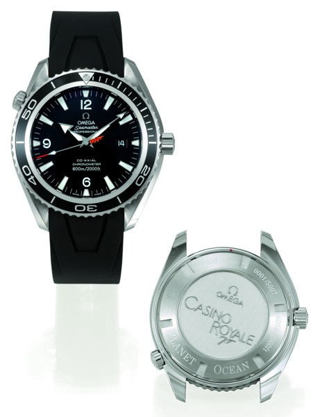 PLANET OCEAN -.CASINO ROYALE NO. 1 Omega, Seamaster Professional, Co-Axial, Chronometer, 600m/2000ft, No. 1.movement No. 81744174, Ref. SU 168.1649. Made in a limited edition of 5007 examples.in 2006 to coincide with the release of the film Casino Royale.