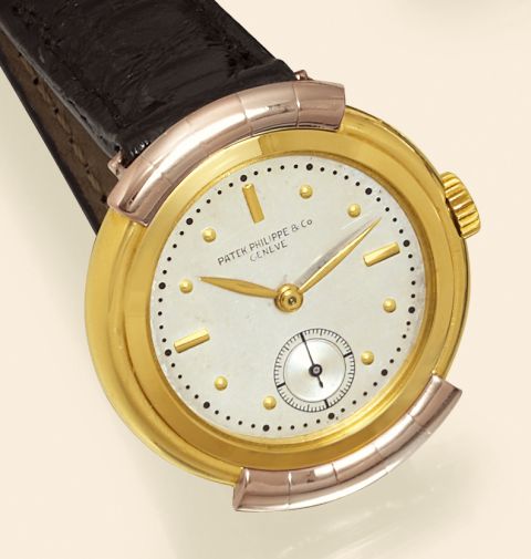Two-Tone Gold Cylindrical Hooded Lugs.Patek Philippe & Co., Gen