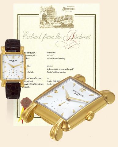 Ref. 2440.Fluted Teardrop Lugs.Patek Philippe, Gen