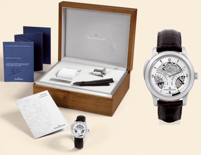 Master Minute Repeater Antoine LeCoultre.Jaeger-LeCoultre, Master Minute Repeater Antoine LeCoultre, No. 011/200.Ref. 164.64.20. Made in a limited edition of 200 pieces in 2006..Very fine and rare, oversized, minute-repeating, water-resistant, platinum wr