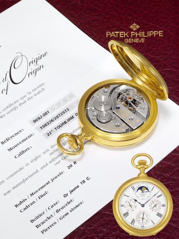 Watch with 9 Complications, First Class Observatory Rating.Patek Philippe, Gen