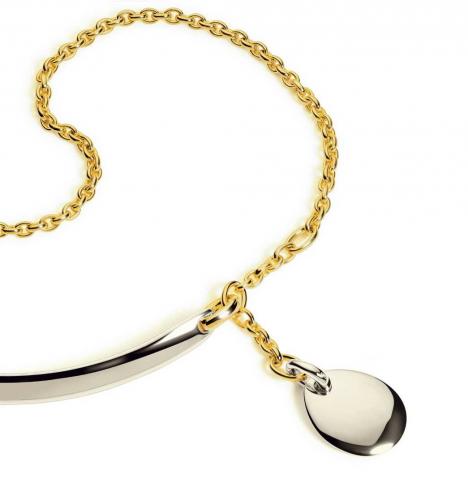 Pomellato White and yellow gold necklace.