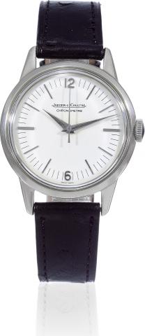 Stainless Steel Geophysic.Jaeger LeCoultre, Geophysic, Chronometre, movement No. 1331093, case No. 748203. Made in 1958..Very fine and very rare, water-resistant, anti-magnetic to 600 Gauss, indirect center seconds, stainless steel chronometer wristwatch.