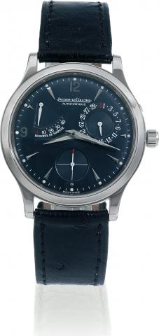 Platinum R_serve de Marche.Jaeger-LeCoultre, Master Control 1000 Hours - Reserve de Marche, Automatic, No. 247, Ref. 140.6.93..Made in a limited series of 250 examples in 1999..Fine and rare, self-winding, water-resistant, platinum wristwatch with date, 4