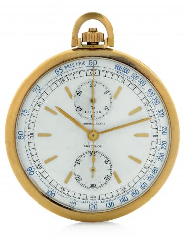 Yellow Gold Single Button Chronograph.Rolex, Gen