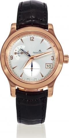 Master Control Master Hometime.Jaeger-LeCoultre, Master Control 1000 Hours, No..0249, Ref. 147.2.05.S. Sold on August 24, 2005..Very fine, self-winding, water-resistant, 18K pink gold wristwatch.with two-time-zones, independently adjustable additional.hou