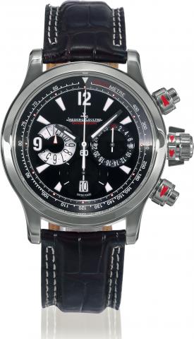 Master Compressor Chronograph.Jaeger-LeCoultre, Master Compressor Chronograph.1000 Hours, No. 0071, Ref. 175.81.70. Sold on December.23rd, 2005..Fine, self-winding, water-resistant, stainless steel wristwatch.with round button chronograph, registers, tach