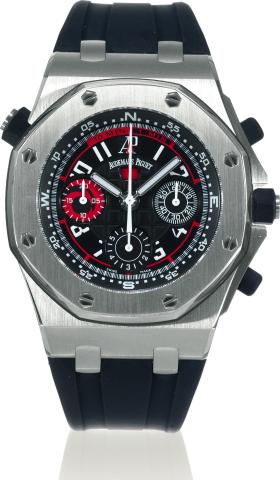 Royal Oak Offshore, Alinghi Polaris.Audemars Piguet, Royal Oak Offshore Alinghi.Polaris, movement No. 628959, No. 1298, case No. F52558.Ref. 26040ST. Made in a limited edition of 2000 examples in.2006, sold on July 18th, 2006..Very fine and rare, large, o