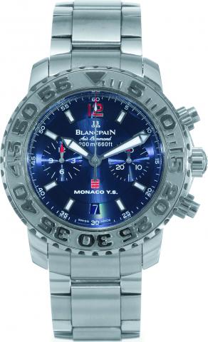 Air Command _ Monaco Yacht Show Limited Edition.Blancpain, Air Command - 200m/660ft, Monaco.Yacht Show, Trilogy Collection, No. 8/150, Ref. 2285 F. Made.in a limited edition for the Monaco Yacht Show..Fine, self-winding, water-resistant, stainless-steel w