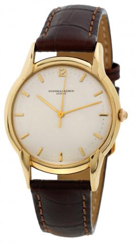 Ref. 4627 Yellow Gold.Vacheron & Constantin, Geneve, No. 503785, case No..336897, Ref. 4627. Made in the late 1940s..Very fine and rare, center seconds, 18K yellow gold wristwatch.