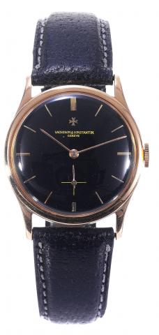 Vacheron & Constantin, Geneve, movement No. 500687, case No. 337373, Ref. 4073. Made in the 1960s..Very fine and rare, elegant, 18K pink gold wristwatch with an 18K yellow gold Vacheron Constantin buckle.