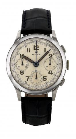 Ref. 3330, Stainless Steel.Rolex, Chronograph, Antimagnetic, Ref. 3330. Made in the early 1940