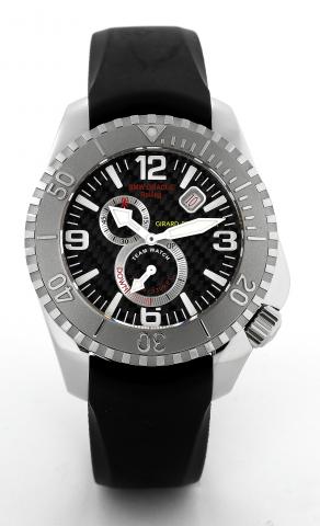 Sea Hawk II, BMW Oracle edition.Girard-Perregaux, Sea Hawk ll, 300m/1000ft, Ref..49950,No. 5/1000.Made in 2006 in a limited edition of 1000 pieces.for the Golden Gate Yacht Club to celebrate the participation of.Challenger in the 32nd America