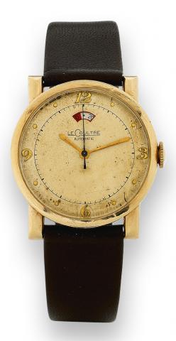 Automatic, Power Reserve.LeCoultre, Automatic, Power Reserve, case No. 53000917, Ref. 8686/86. Made in the 1950s..Fine, center-seconds, self-winding, gold-plated wristwatch with 40-hour power reserve..To be sold without reserve