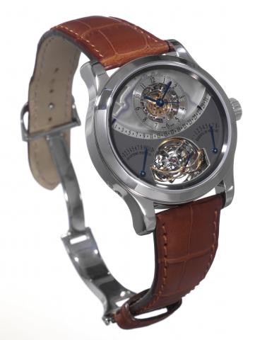 Gyrotourbillon 1.Jaeger-LeCoultre, Gyrotourbillon 1, No. 42/75, case No. 149.6.07. S., Ref. 600.64.20. Made in a limited edition of.75 pieces from 2005 with a production limited to 20 pieces per year. Sold on January 31, 2008..Exceptional and highly compl