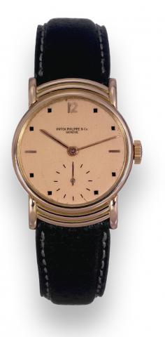 Ref. 540, Monochrome Pink Stepped.Lugs and Square Enamel Indexes.Patek Philippe & Co, Gen