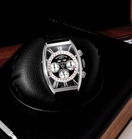 Platinum Magnum Chronograph _ Unique Roman Dial.Franck Muller, Gen