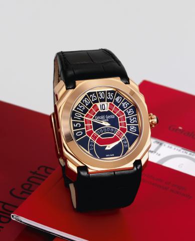 Pink Gold Octo Biretro.G_rald Genta, Gen