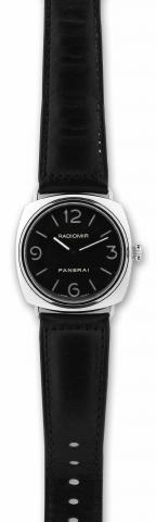 PAM 210 Historic Collection Radiomir.Officine Panerai, Firenze 1860, Radiomir, No. H.1006/1500, case No. BB 1151191, Ref. OP 6623. Made in a.limited edition of 1500 pieces in 2005..Fine, large, cushion-shaped, water-resistant, stainless steel.diver's wris