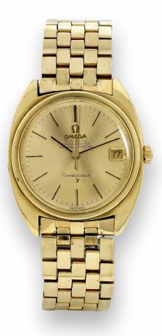 omega automatic chronometer officially certified constellation gold