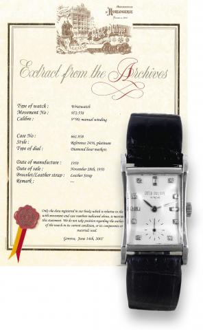 Platinum 2456.Patek Philippe, Gen