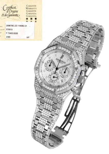 White Gold and Diamond.Royal Oak Chronograph.Audemars Piguet, Gen