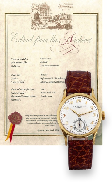 Ref. 448, Breguet Numerals.Patek Philippe & Co., Gen