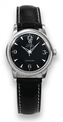 Omega, Seamaster, Automatic, No. 11768773, Ref. 2577-3. Made circa 1952..Fine, center seconds, self-winding, water-resistant, stainless steel wristwatch.To be sold without reserve