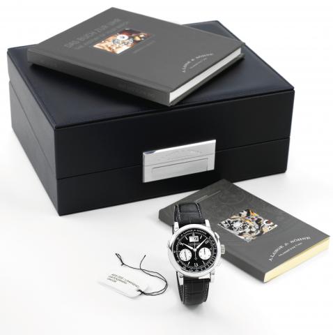 A. Lange & S_hne Platinum Flyback Datograph.A. Lange & S_hne, Glash