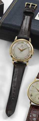 Omega 14K gold.Omega, Automatic, No. 12014886, Ref. G 6525. Made in the 1950