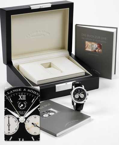 A. Lange & S_hne Platinum Double Split Flyback.A. Lange & S_hne, Glash