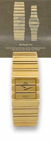 Piaget - Yellow Gold - Polo _ Quartz _.Retailed by Tiffany & Co..Piaget, Polo, case No. 399372, Ref. 7131C701. Made in the.1990