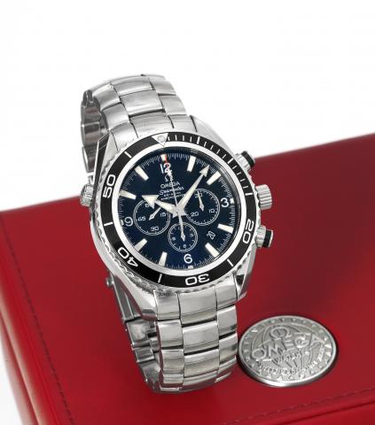 Omega Planet Ocean Chrono.Omega Seamaster, Planet Ocean Chrono, Co-Axial.Chronometer, case No. 78473543, Ref. 2210.50.00. Made.circa 2008..Fine, self-winding, water-resistant, stainless steel.chronometer