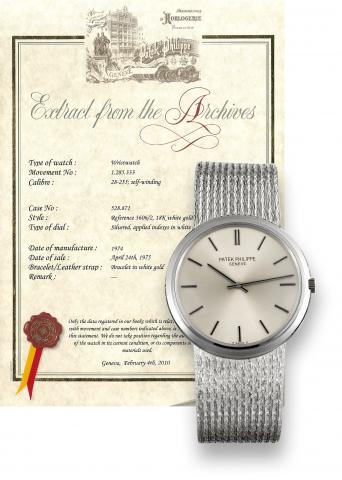 Patek Philippe White Gold Ref. 3606/2.Patek Philippe, Gen