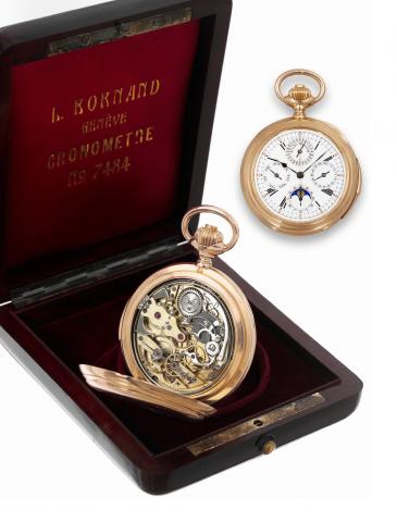 Louis Bornand Minute-Repeating.Perpetual Calendar & Chronograph.Louis Bornand, Gen