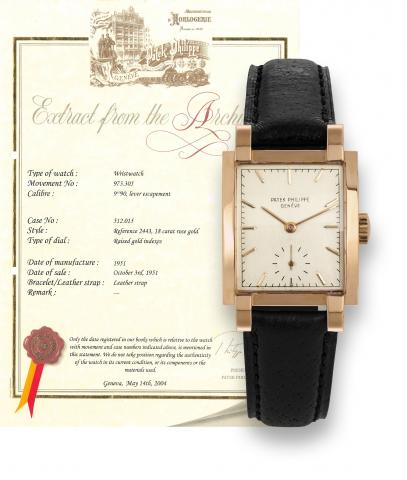 patek philippe Pink Gold Ref. 2443, this reference less than 10 examples are known..Patek Philippe, Gen