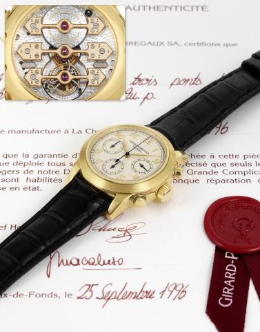Girard-Perregaux, No. 1.Girard-Perregaux, La-Chaux-de-Fonds, Tourbillon sous trois.ponts d