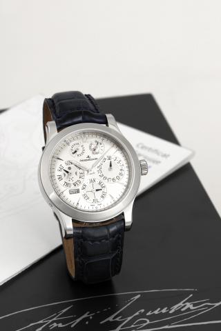 Jaeger-LeCoultre Platinum Master Eight Days Perpetual Calendar.Jaeger-LeCoultre, Master Control 1000 Hours, Master Eight Days Perpetual - Antoine LeCoultre, No. 060/200, Ref. 146.6.26.S..Made in a limited edition of 200 pieces, sold on March 1, 2005..Very