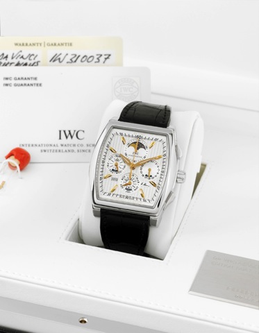 IWC Da Vinci - Steel - Perpetual -.Edition Kurt Klaus No. 88.International Watch Co., Schaffhausen, Da Vinci, Perpetual.Calendar, Limited Edition Kurt Klaus, No. 0088/3000, case.No. 3417824, Ref. 3762. Made in a limited edition of 3000.pieces in 2008, sol