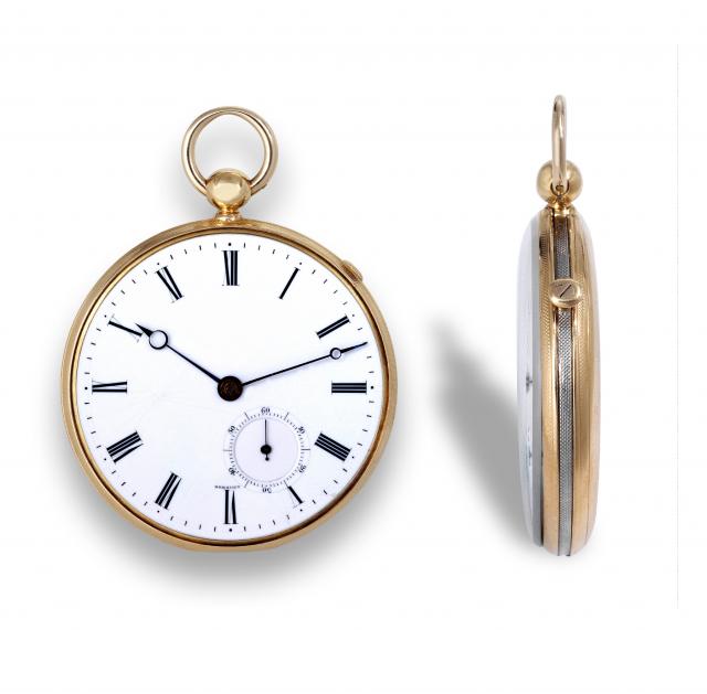 Breguet - Au Baron Delmare.Breguet, Horloger de la Marine Royale, No. 127, sold to.Monsieur Barnewall on November 18, 1826 for 1,600 francs.bought back on September 20, 1834 for 1,000 francs and.re-sold to Baron Delmare on April 27, 1835, for 1,800 francs