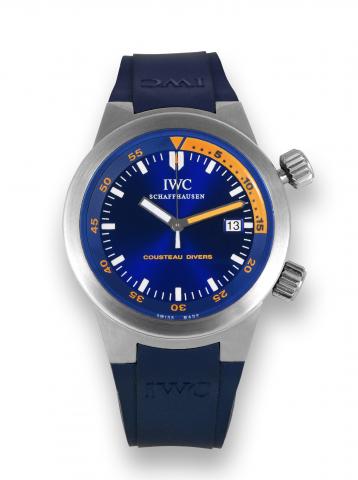 IWC Aquatimer Cousteau Divers.IWC, International Watch Co., Schaffhausen, Aquatimer - Cousteau Divers, case No. 3159009, Ref. 3548. No. 806 of a limited.edition of 1953 examples. Made in 2004 to commemorate Cousteau