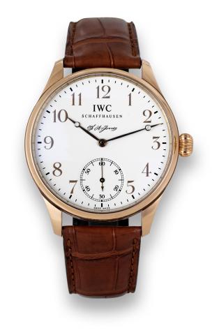 IWC Pink Gold Portuguese F.A. Jones.International Watch Co., Schaffhausen, Portuguese F.A..Jones, No. 673/1000, case No. 3070344, Ref. 544201. Made.in a limited edition of 1000 pieces in honor of IWC