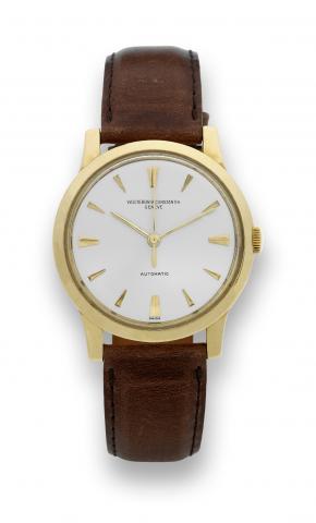 Vacheron & Constantin - Ref. 6038 -.Yellow Gold.Vacheron & Constantin, Geneve, Automatic, No. 522062.case No. 349079, Ref. 6038. Made in 1957..Very fine, water-resistant, center seconds, self-winding 18K.yellow gold wristwatch.