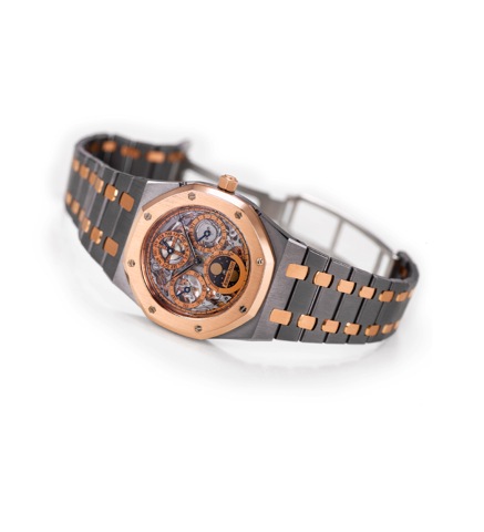 Audemars Piguet Skeletonized Royal Oak _ Tantalum and pink gold Perpetual Calendar.Audemars Piguet, Gen