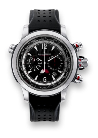 Jaeger-LeCoultre Extreme World.Chronograph.Jaeger-LeCoultre, Master Compressor, Extreme World.Chronograph, case No. 1218, Ref. 150.8.22. Made circa.2005..Very fine, oversized, self-winding water-resistant, world.time stainless steel wristwatch with two ro