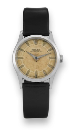 Rolex - Steel - Ref. 6332.Rolex, Oyster Perpetual, case No. 978455, Ref. 6332. Made in 1954..Fine and rare, center seconds, self-winding, water-resistant, stainless steel wristwatch.