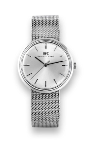 IWC Ref. 2400 Sta inless Steel.International Watch Co., (IWC), Schaffhausen, movement.No. 2158953, case No. 2175438, Ref. 2400. Made in.the 1970s..Fine, water-resistant, center seconds, Staybrite stainless.steel wristwatch with an integral stainless steel
