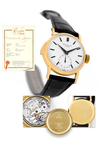 The only known and undoubtedly unique, previously unrecorded.Ref. 2419 Patek Philippe minute repeating wristwatch retailed by Cartier.Patek Philippe, Gen