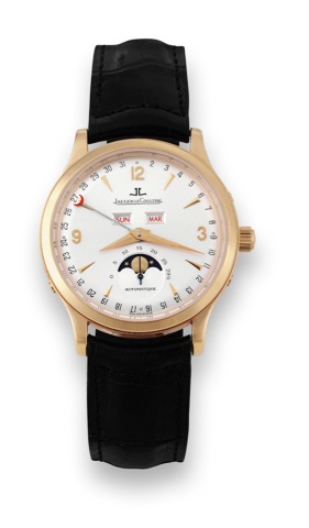 Jaeger-LeCoultre Master Moon.Triple Calendar.Jaeger-LeCoultre, Master Calendar, Automatic.case No. 1071, Ref. 140.2.98. Sold in August 2005..Fine, self-winding, water-resistant, 18K pink gold wristwatch.with triple date, moon phases and an 18K pink gold J